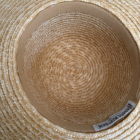 Vintage 80s Banana Republic Wide Brim Straw Raffia Sun Hat
